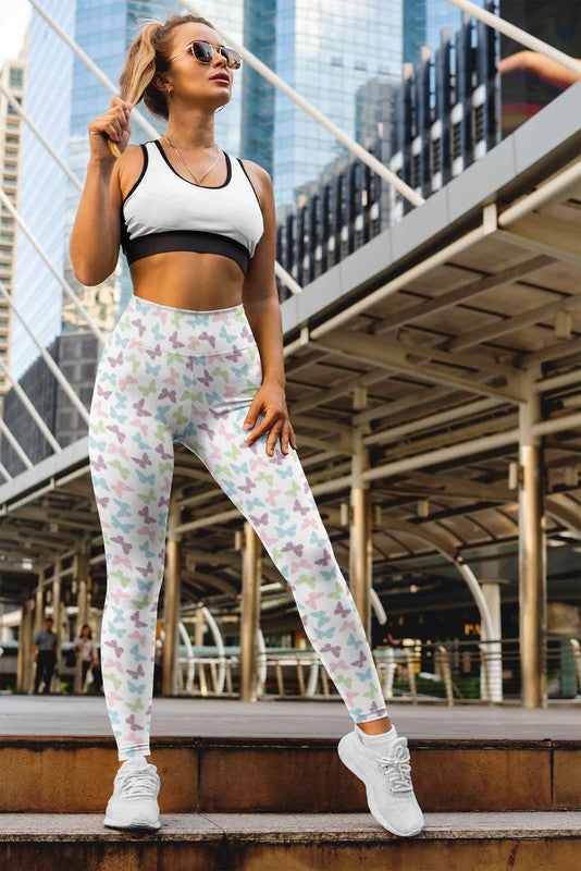 Stepevoli Clothing - Leggings (Women) - All About Butterflies