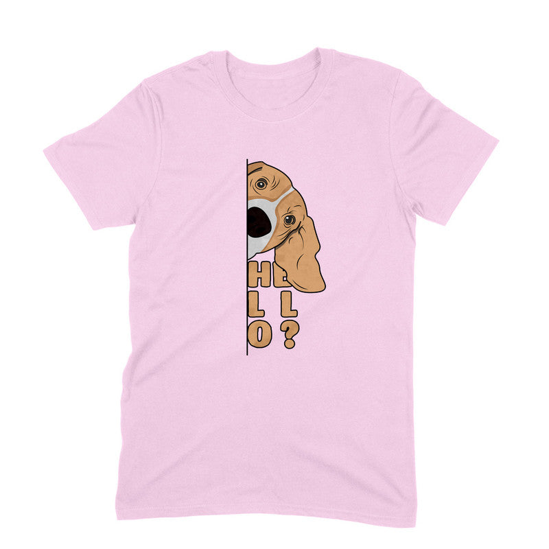 Stepevoli Clothing - Round Neck T-Shirt (Men) - Basset Hound Hello (11 Colours)
