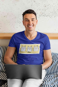 Stepevoli Clothing - V Neck T-Shirt (Men) - Meh Mondays (5 Colours)