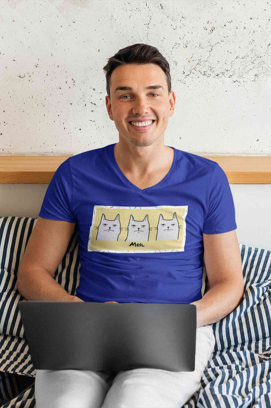 Stepevoli Clothing - V Neck T-Shirt (Men) - Meh Mondays (5 Colours)