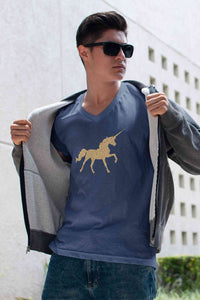 Stepevoli Clothing - V Neck T-Shirt (Men) - Mystical Unicorn (4 Colours)