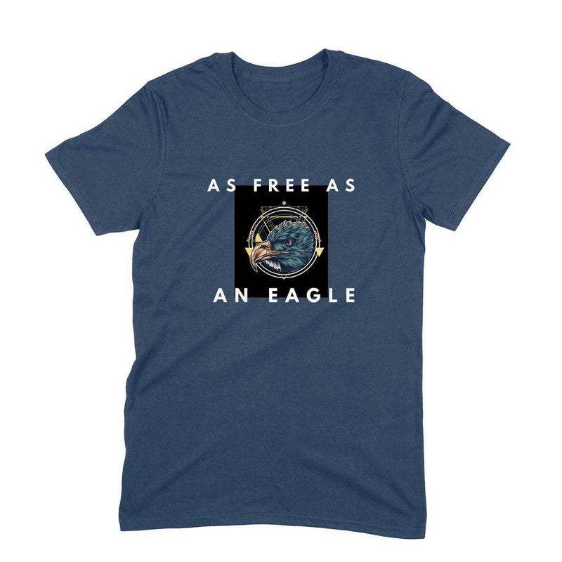Stepevoli Clothing - Round Neck T-Shirt (Men) - As Free As An Eagle (10 Colours)