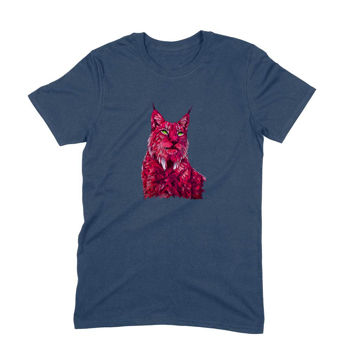 Stepevoli Clothing - Round Neck T-Shirt (Men) - Roar Of The Fuchsia Lion (10 Colours)