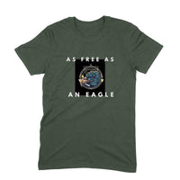 Stepevoli Clothing - Round Neck T-Shirt (Men) - As Free As An Eagle (10 Colours)