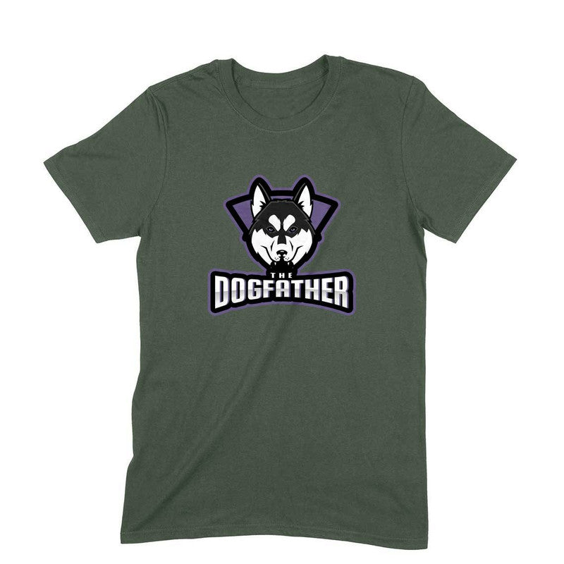Stepevoli Clothing - Round Neck T-Shirt (Men) - The Dogfather Husky (11 Colours)
