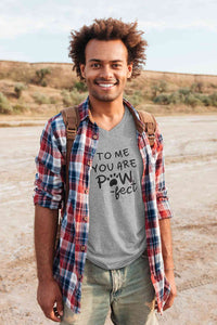 Stepevoli Clothing - V Neck T-Shirt (Men) - Pawfect Partner (3 Colours)