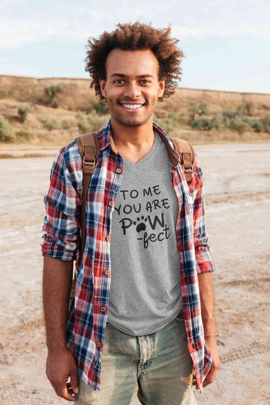 Stepevoli Clothing - V Neck T-Shirt (Men) - Pawfect Partner (3 Colours)