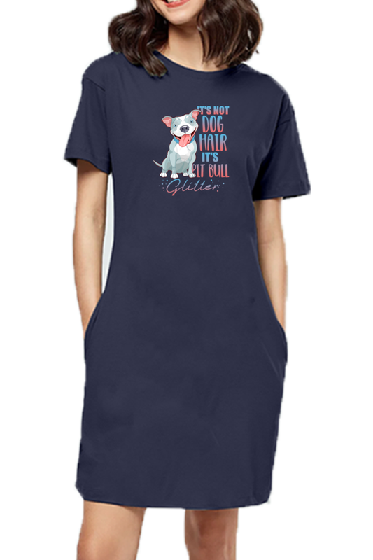 T-shirt Dress With Pockets - Pitbull Glitter (3 Colours)