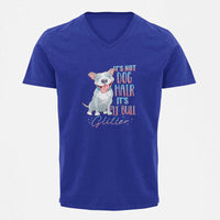 V Neck T-Shirt (Men) - Pitbull Glitter (2 Colours)
