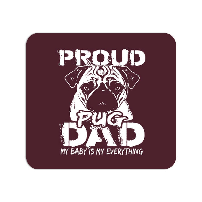 Stepevoli Mouse Pads - Proud Pug Dad Mouse Pad