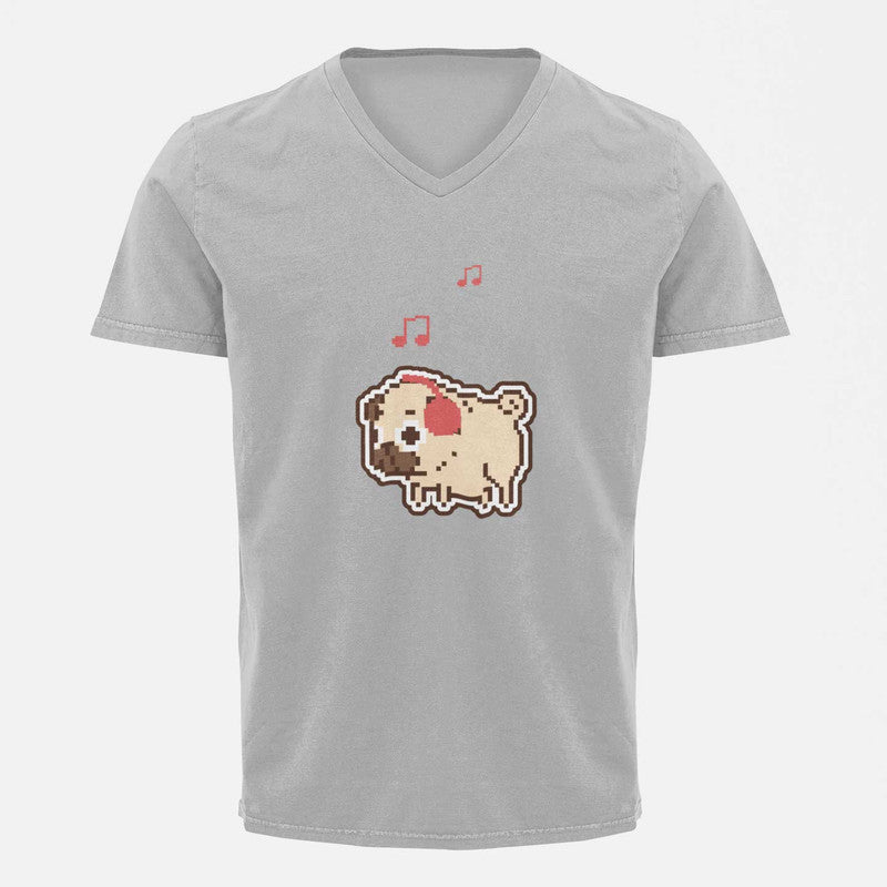 Stepevoli Clothing - V Neck T-Shirt (Men) - Puggy Baby (4 Colours)
