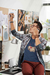 Stepevoli Clothing - V Neck T-Shirt (Men) - Puggy Baby (4 Colours)