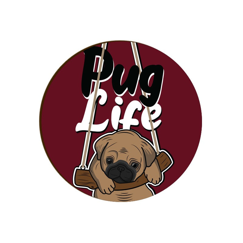 Stepevoli Coasters - Pug Life Round Coaster
