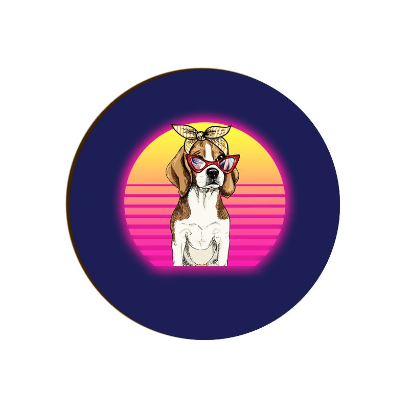 Stepevoli Coasters - Lil Miss Beagle Round Coaster