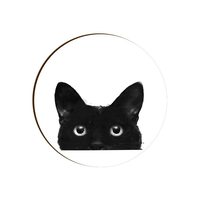 Stepevoli Coasters - Everlasting Black Round Coaster