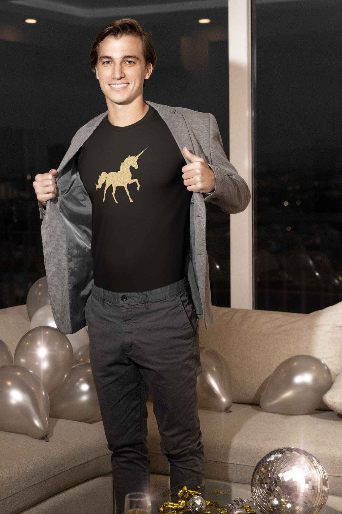 Stepevoli Clothing - Round Neck T-Shirt (Men) - Mystical Unicorn (11 Colours)
