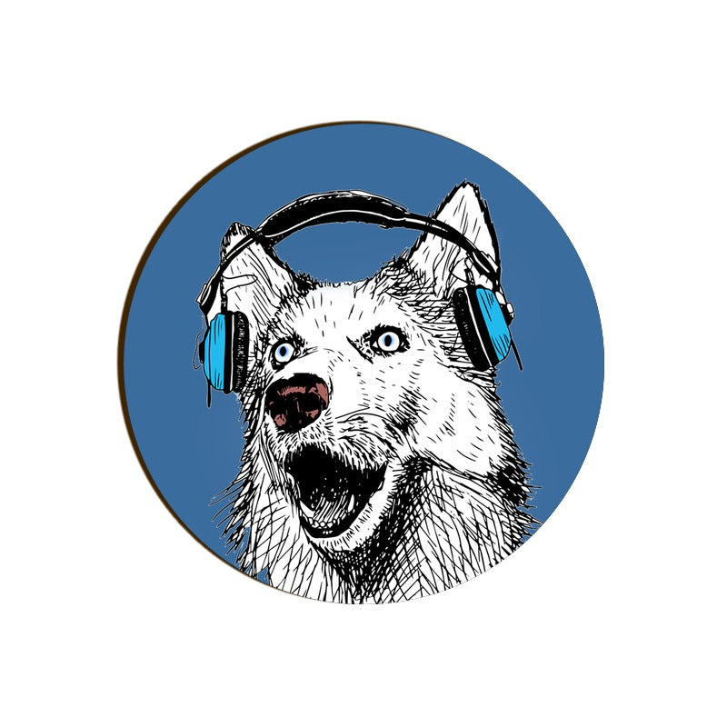 Stepevoli Coasters - Howl You Doing? Round Coaster