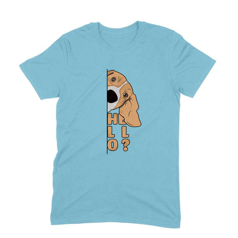 Stepevoli Clothing - Round Neck T-Shirt (Men) - Basset Hound Hello (11 Colours)