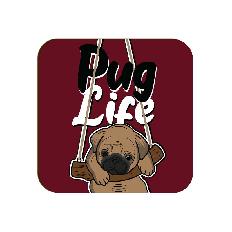 Stepevoli Coasters - Pug Life Square Coaster