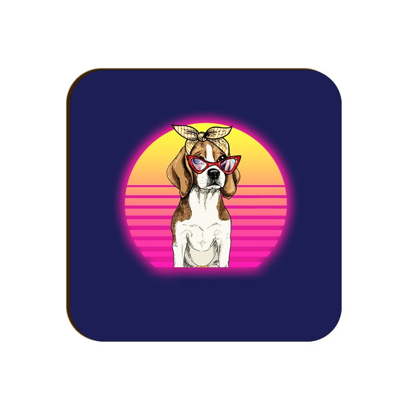 Stepevoli Coasters - Lil Miss Beagle Square Coaster