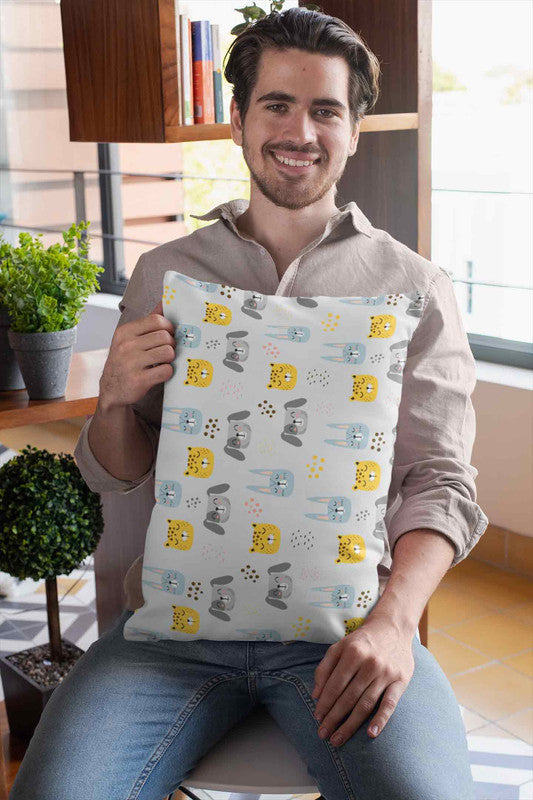 Stepevoli Pillow Cover - Animal Friends Pillow Cover
