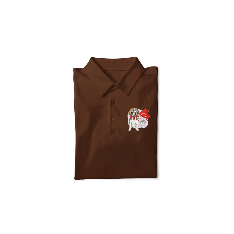 Stepevoli Clothing - Polo Neck T-Shirt (Men) - Beagle Furever Love (11 Colours)