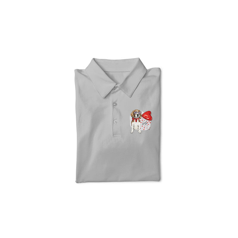 Stepevoli Clothing - Polo Neck T-Shirt (Men) - Beagle Furever Love (11 Colours)