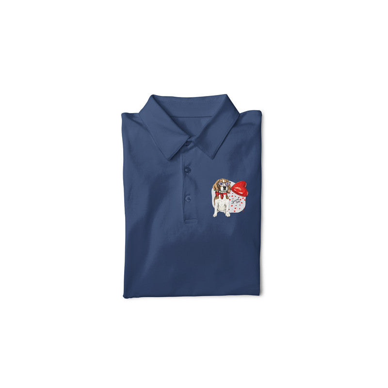 Stepevoli Clothing - Polo Neck T-Shirt (Men) - Beagle Furever Love (11 Colours)