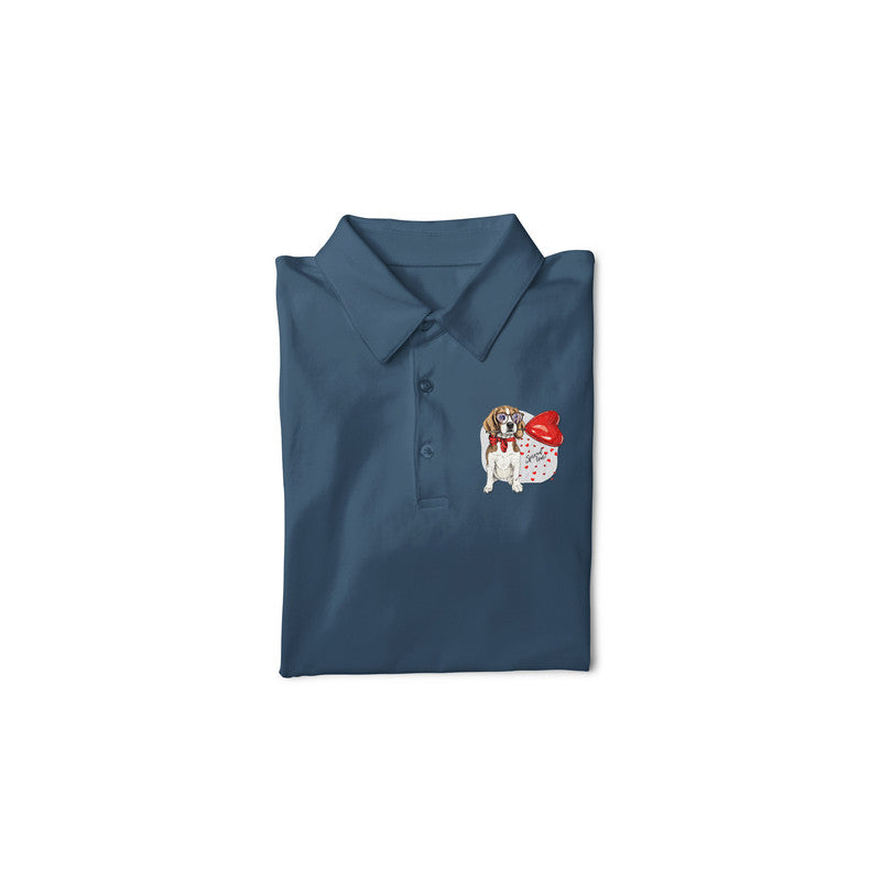 Stepevoli Clothing - Polo Neck T-Shirt (Men) - Beagle Furever Love (11 Colours)