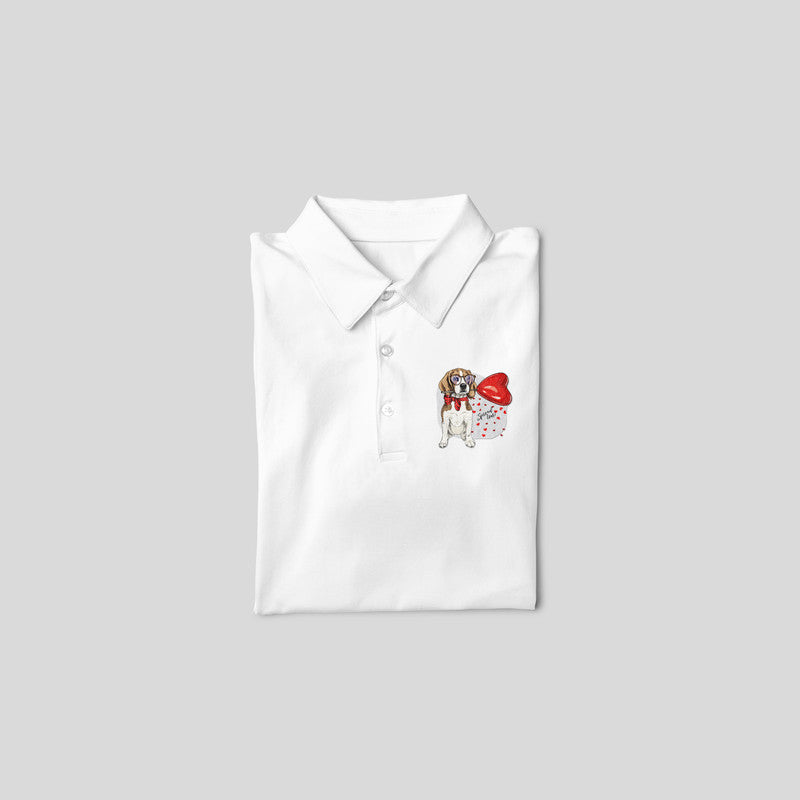 Stepevoli Clothing - Polo Neck T-Shirt (Men) - Beagle Furever Love (11 Colours)