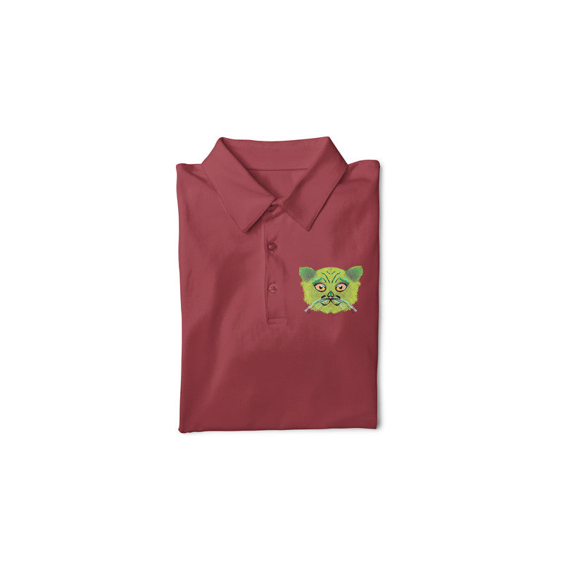 Stepevoli Clothing - Polo Neck T-Shirt (Men) - British Shorthair Victorian Cat (11 Colours)