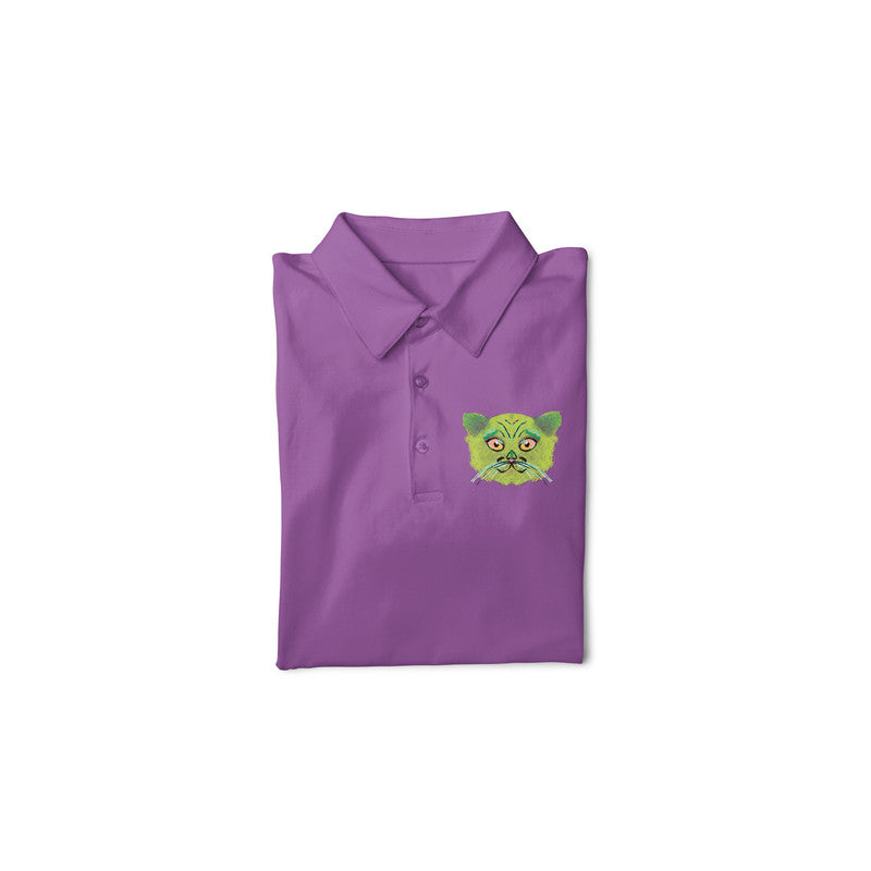 Stepevoli Clothing - Polo Neck T-Shirt (Men) - British Shorthair Victorian Cat (11 Colours)