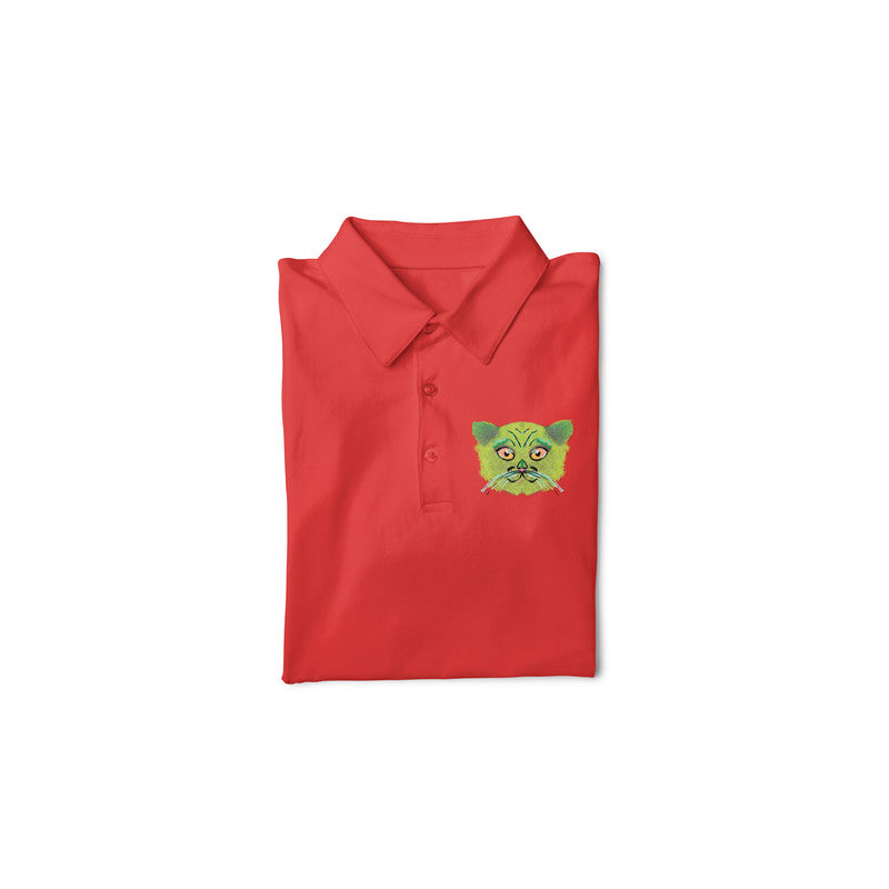 Stepevoli Clothing - Polo Neck T-Shirt (Men) - British Shorthair Victorian Cat (11 Colours)