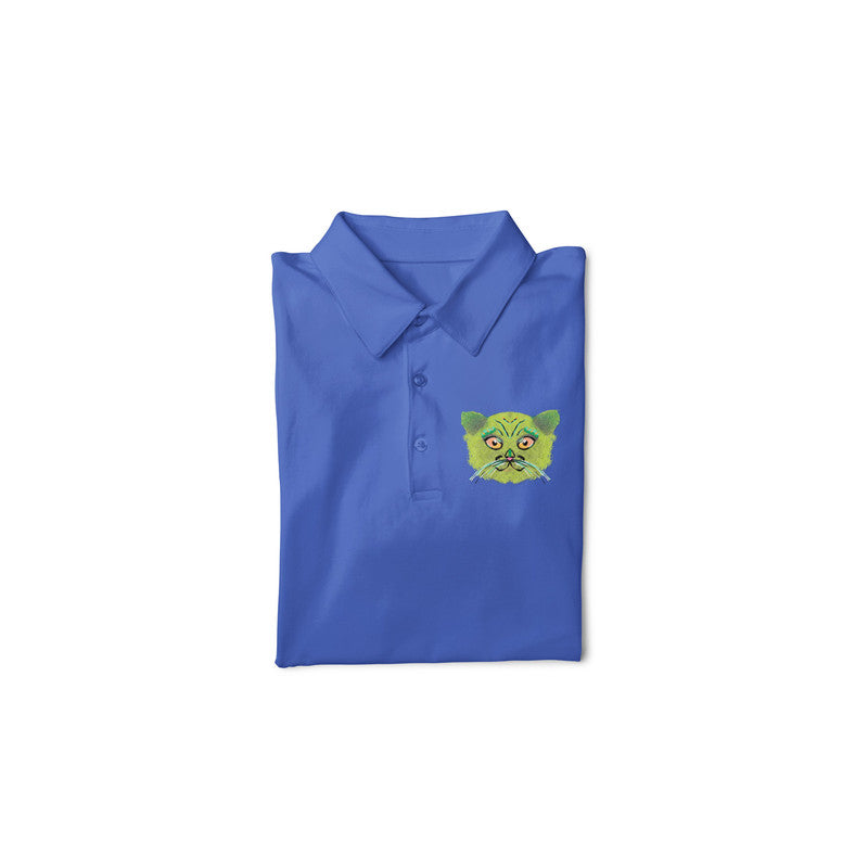 Stepevoli Clothing - Polo Neck T-Shirt (Men) - British Shorthair Victorian Cat (11 Colours)