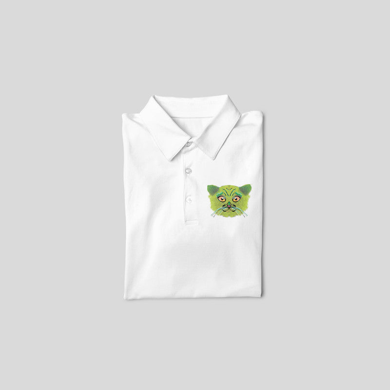 Stepevoli Clothing - Polo Neck T-Shirt (Men) - British Shorthair Victorian Cat (11 Colours)