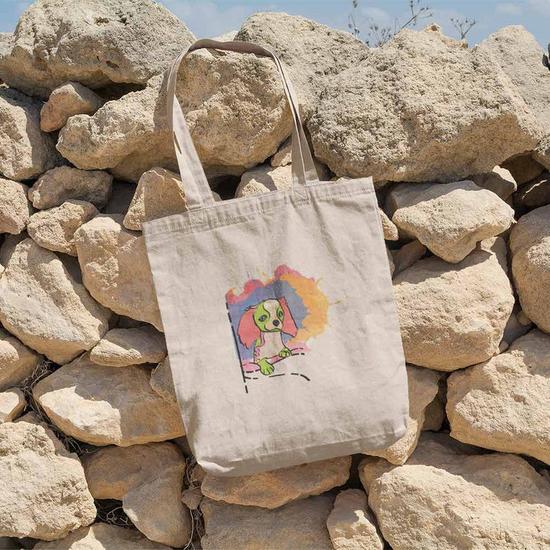 Stepevoli Tote Bags - Cavalier King Charles Spaniel Tote Bag