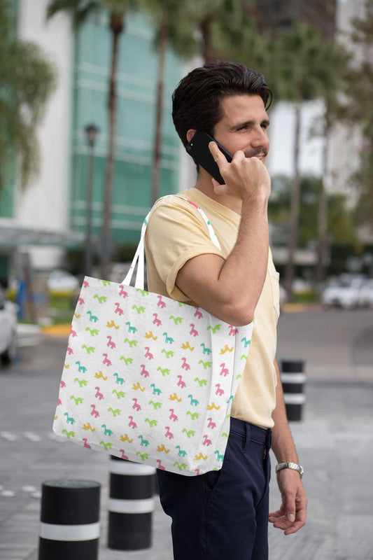 Stepevoli Tote Bags - Dino Be Mine-O Tote Bag