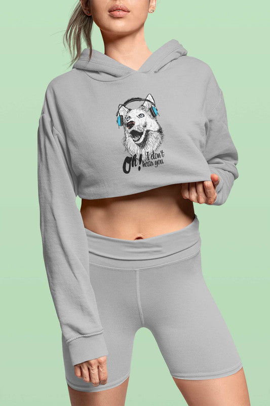 Stepevoli Clothing - Crop Hoodie (Women) - Howl You Doing? (5 Colours)