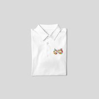 Stepevoli Clothing - Polo Neck T-Shirt (Men) - Infinity Cat Love (11 Colours)