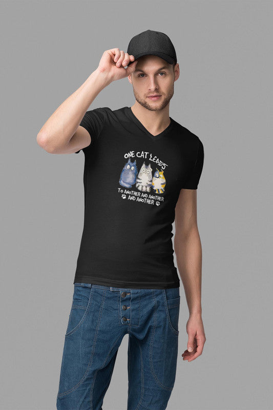 V Neck T-Shirt (Men) - Never Ending (4 Colours)