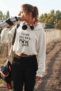 Stepevoli Clothing - Crop Hoodie (Women) - Pawfect Partner (3 Colours)
