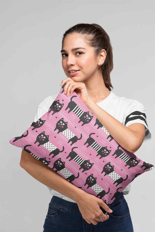 Stepevoli Pillow Cover - Rosie Posie Kitty Pillow Cover