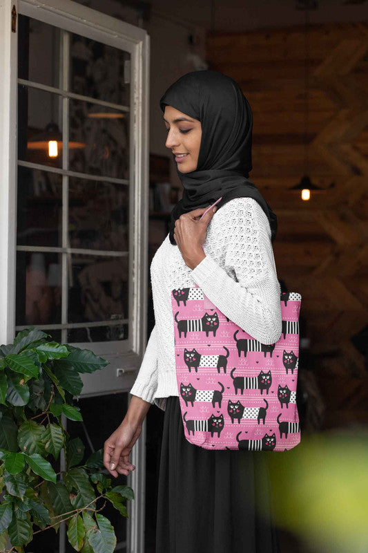 Stepevoli Tote Bags - Rosie Posie Kitty Tote Bag