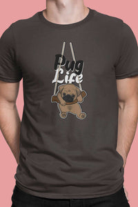 Stepevoli Clothing - Round Neck T-Shirt (Men) - Pug Life (10 Colours)