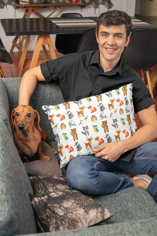 Stepevoli Pillow Cover - Woodland Creatures Pillow Cover