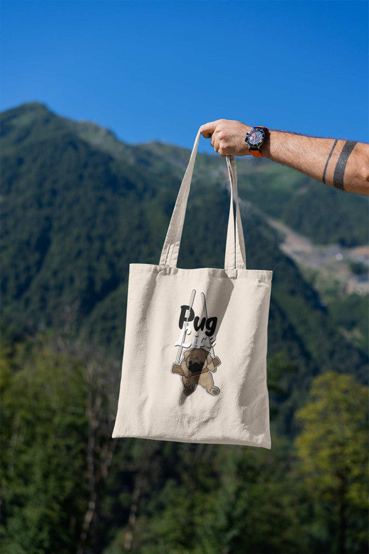 Stepevoli Tote Bags - Pug Life Tote Bag