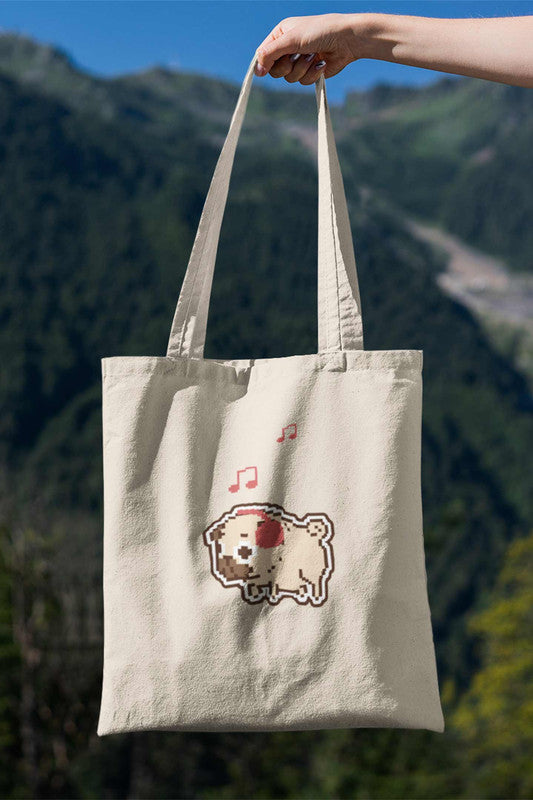 Stepevoli Tote Bags - Puggy Baby Tote Bag
