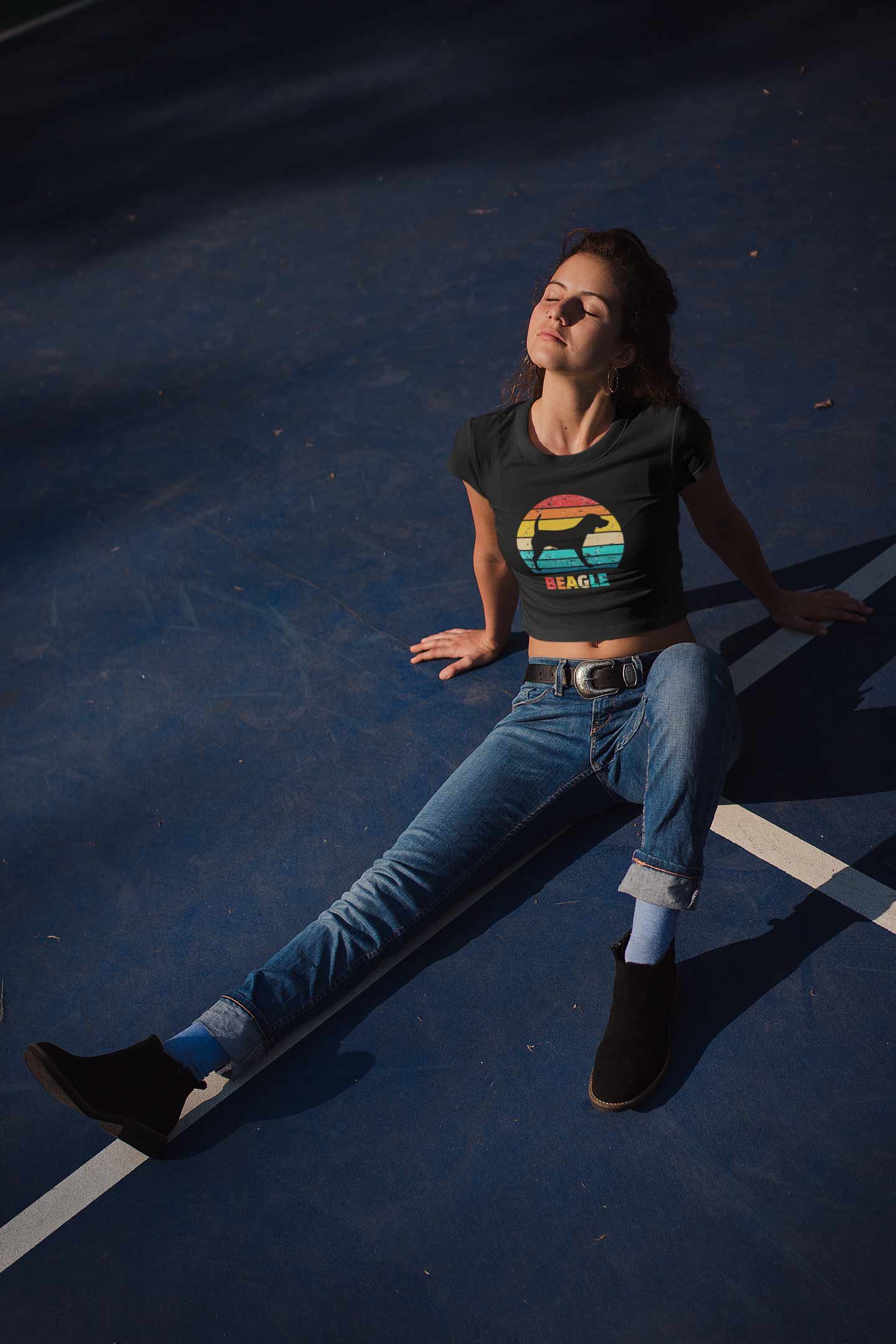 Stepevoli Clothing - Crop Top (Women) - Beagle Sunset (9 Colours)