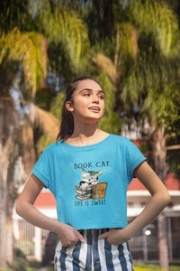 Stepevoli Clothing - Crop Top (Women) - Nerdy Kitty (11 Colours)