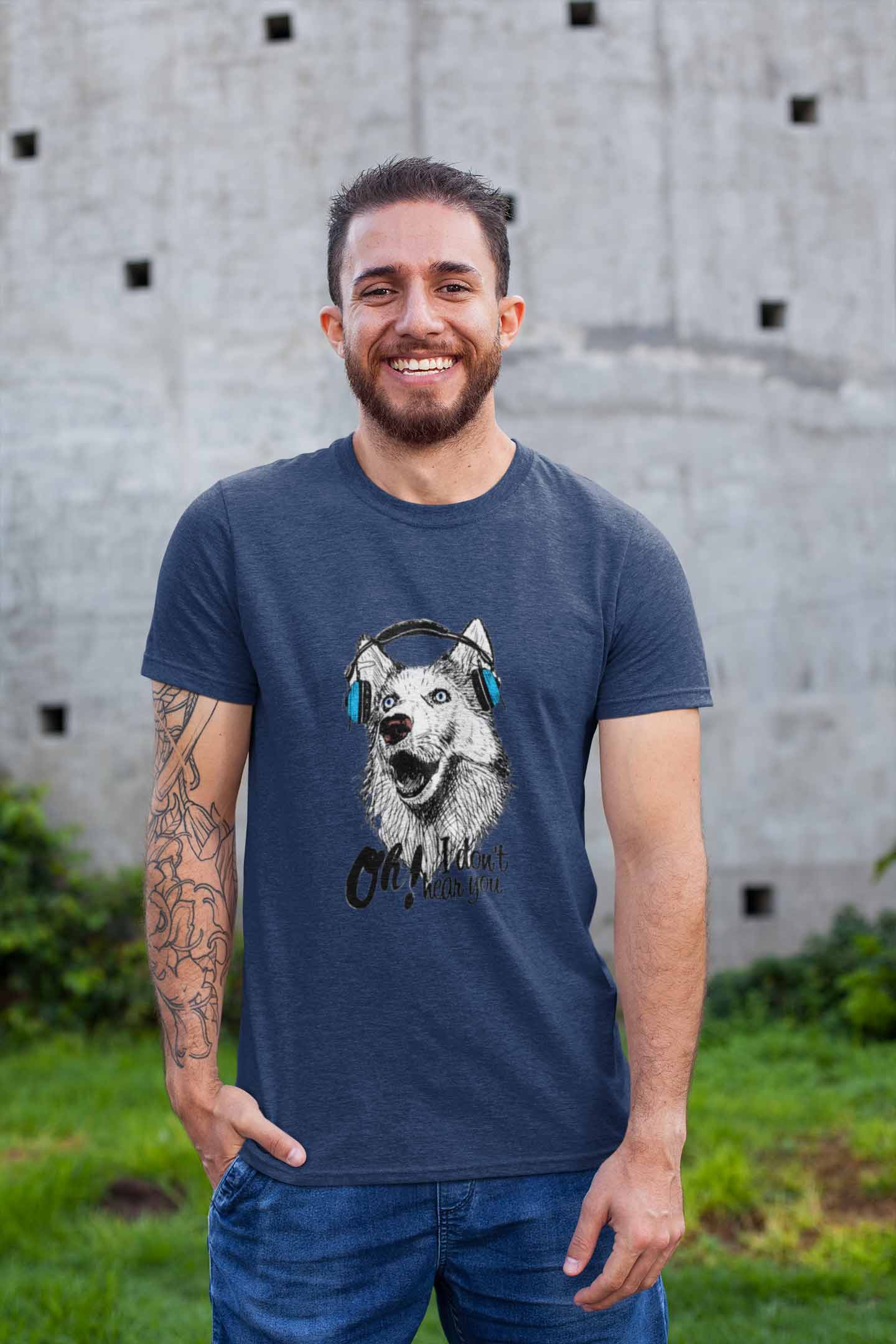 Stepevoli Clothing - Round Neck T-Shirt (Men) - Howl You Doing? (6 Colours)